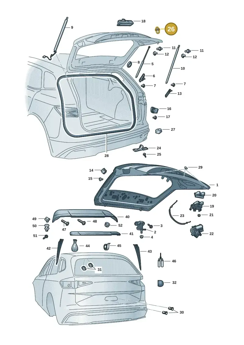 5NA827499 — Skoda Enyaq (2020-) diagram 50a827000, position 26