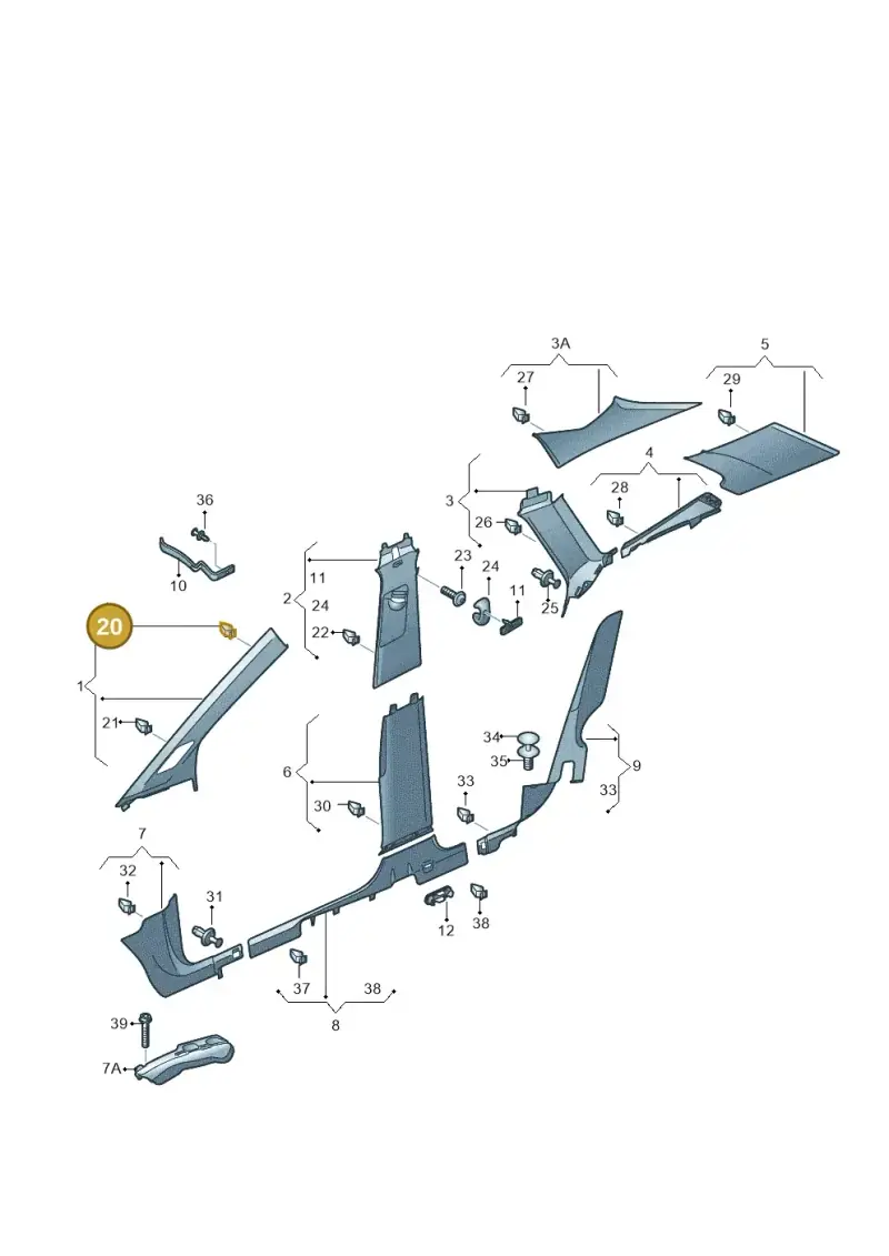 5NA867276B — Skoda Enyaq (2020-) diagram 50a867065, position 20