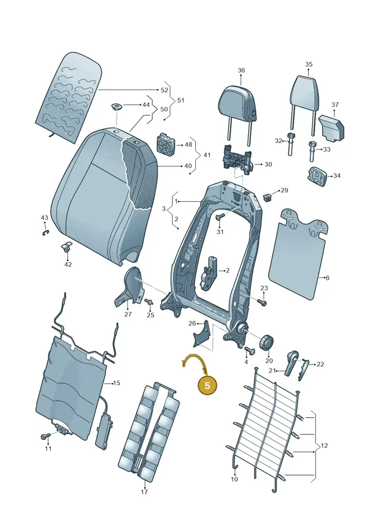 5NA881715 — Skoda Kodiaq (2024-) diagram 570881200, position 5