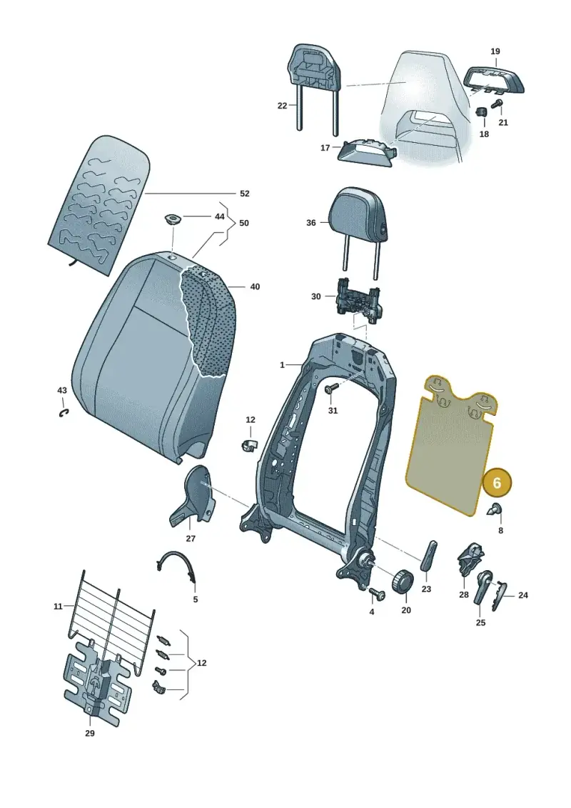 5NA881989 — Skoda Fabia (2021-) diagram 6vn881050, position 6
