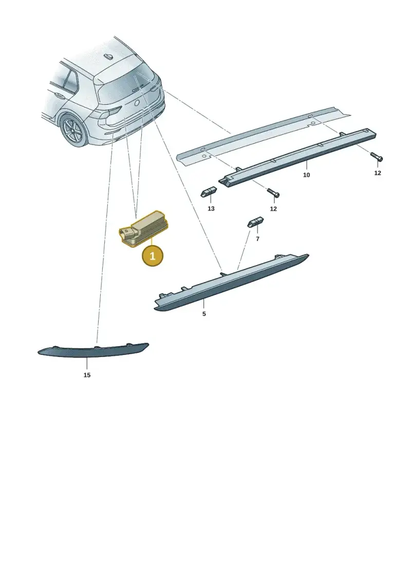 5NA943021 — Skoda Superb Combi (2023-) diagram 3p0943000, position 1