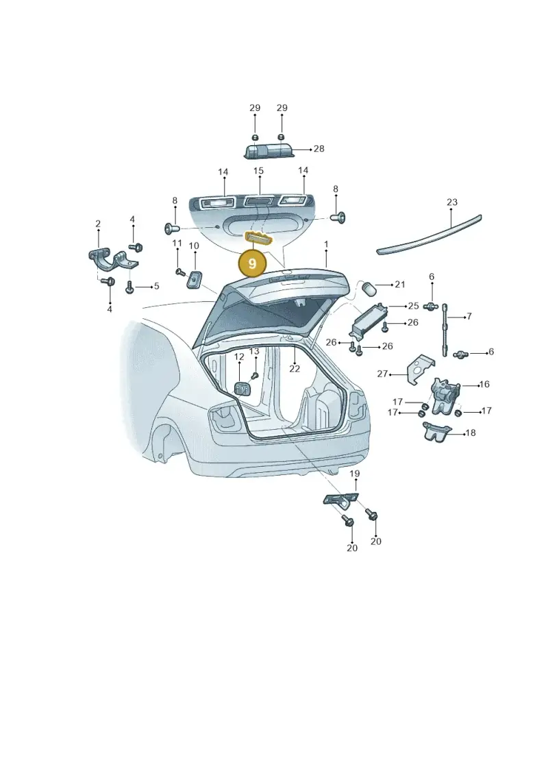 5ND827566B — Skoda Octavia (2014-2023) diagram 783827100, position 9
