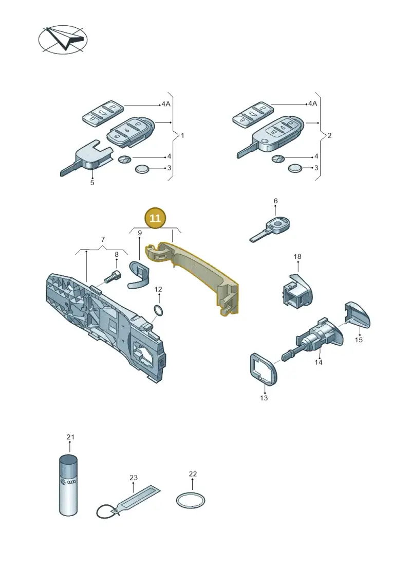 5ND837205CGRU — Skoda Fabia Jingrui (2008-2014) diagram 634837100, position 11