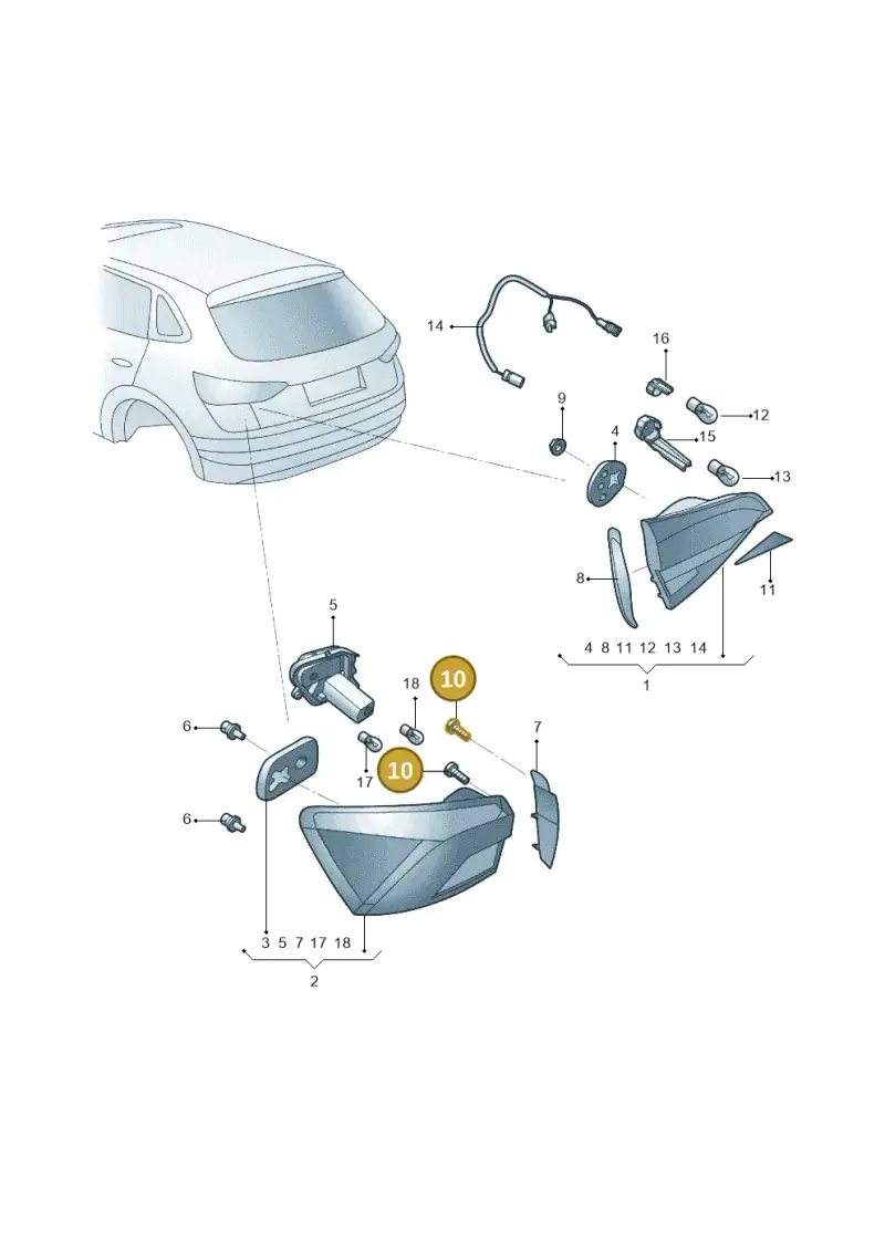 5P0945246A — Skoda Kamiq (2018-2023) diagram 594945000, position 10