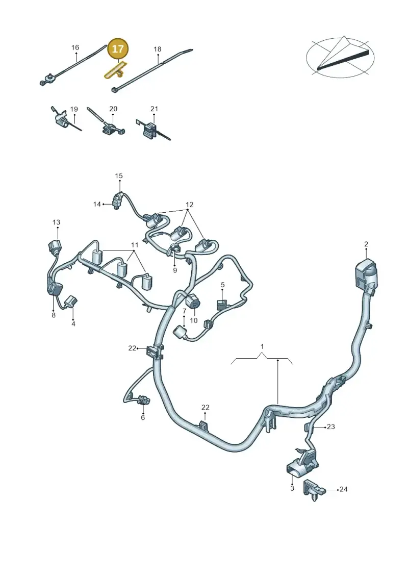 5P0971848A — Skoda Fabia (2021-) diagram 837971030, position 17