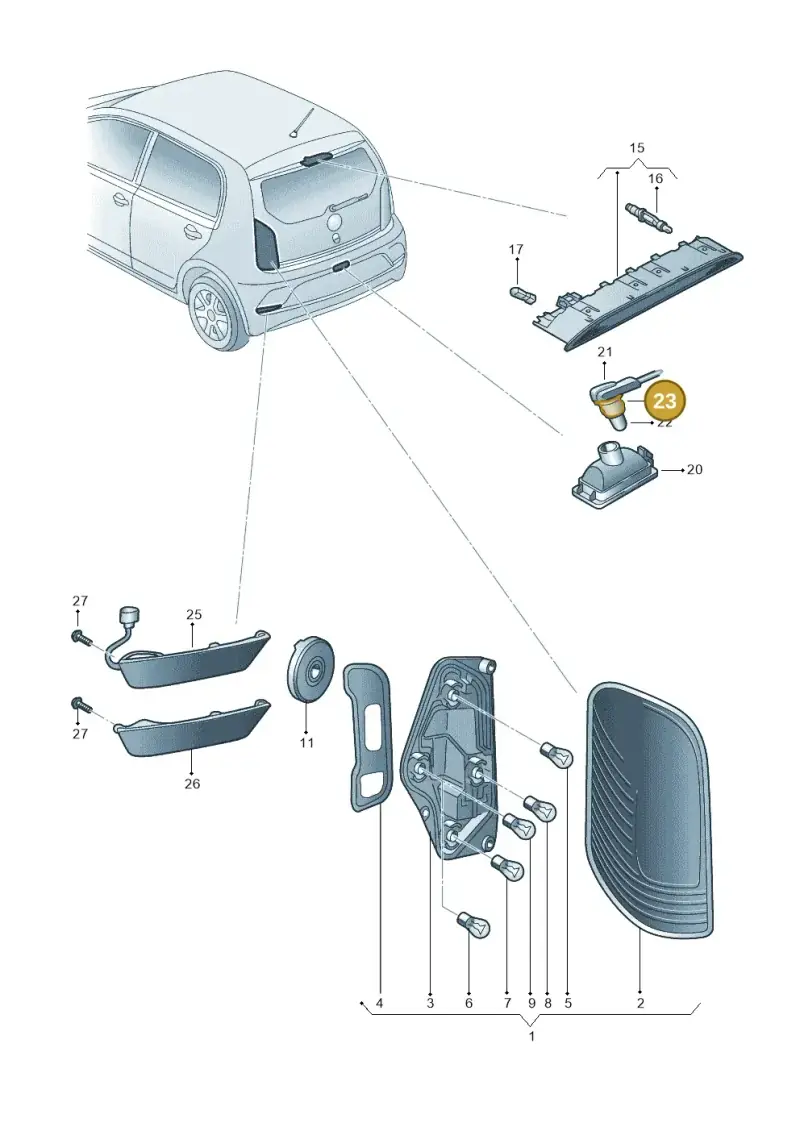 5P0972724 — Skoda Citigo (2019-2021) diagram 583945000, position 23