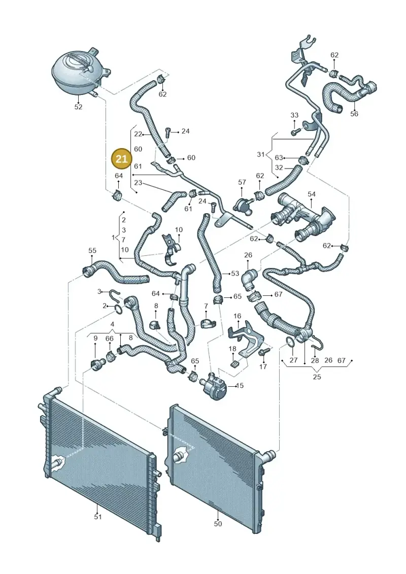 5Q0121064BB — Skoda Kodiaq (2024-) diagram 884121790, position 21