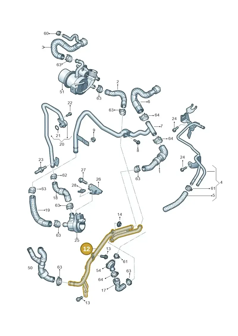 5Q0121070AF — Skoda Kamiq (2019-) diagram 891121150, position 12