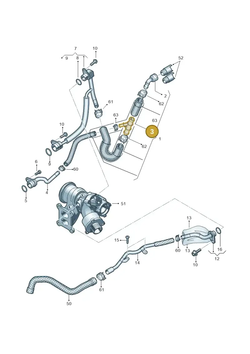 5Q0121087A — Skoda Octavia (2019-2024) diagram 850121057, position 3