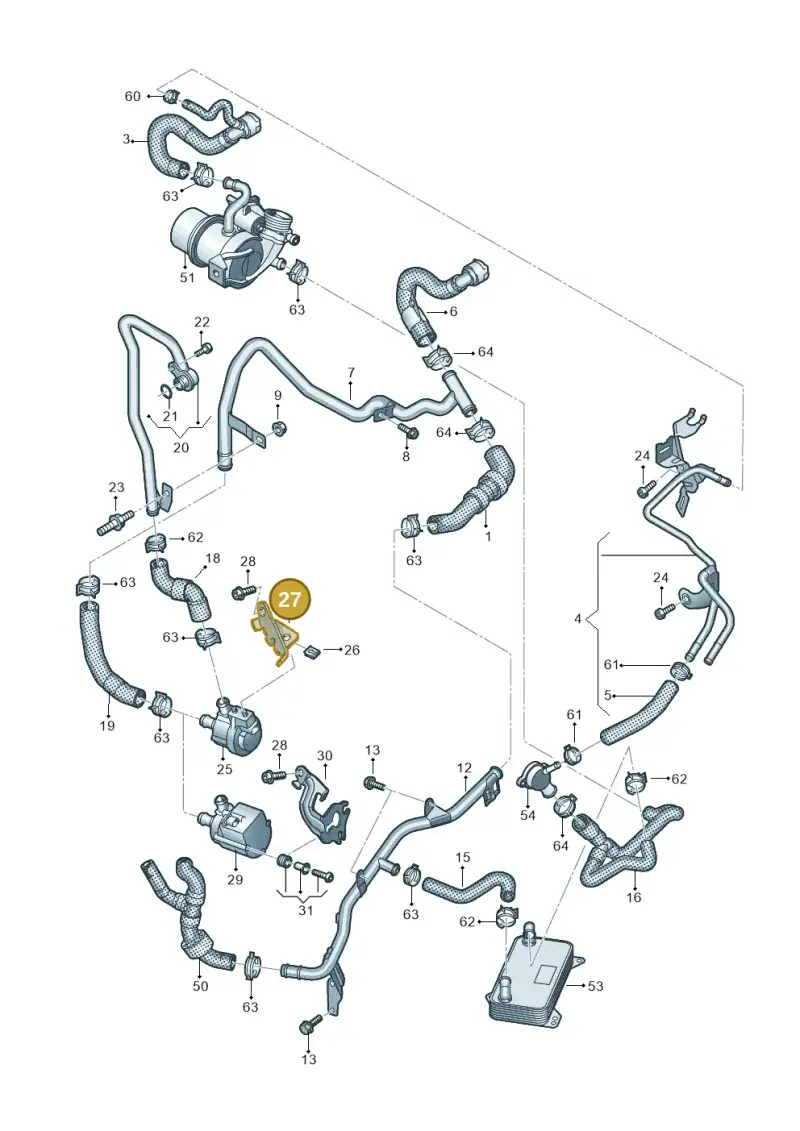 5Q0121093AH — Skoda Kodiaq (2024-) diagram 828121000, position 27