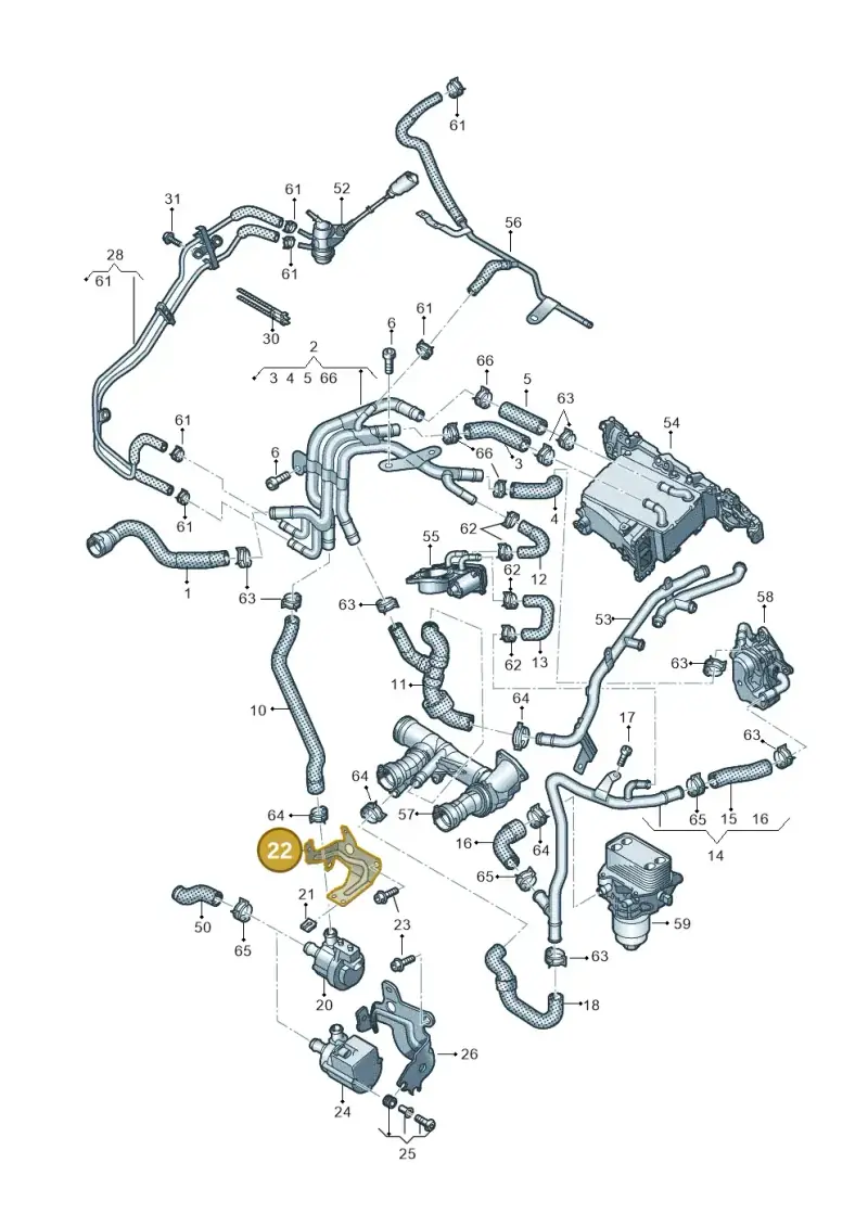 5Q0121093CF — Skoda Kamiq (2019-) diagram 837121110, position 22