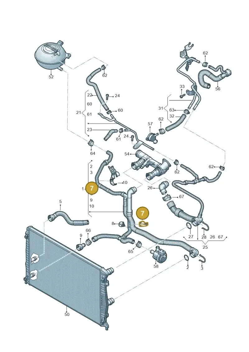 5Q0121093CM — Skoda Kamiq (2019-) diagram 837121100, position 7