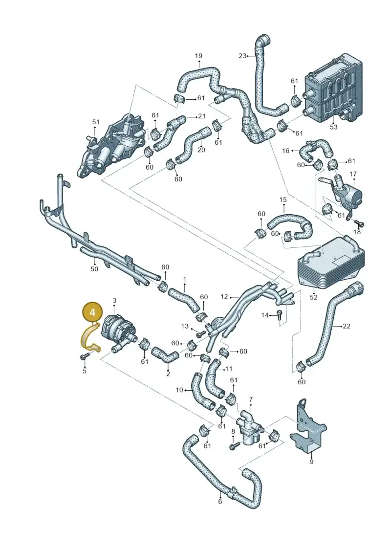 5Q0121093FC — Skoda Octavia (2019-2024) diagram 745121620, position 4