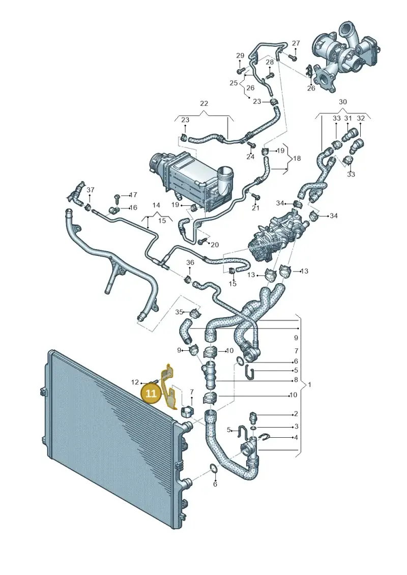 5Q0121093FE — Skoda Kamiq (2019-) diagram 837121230, position 11