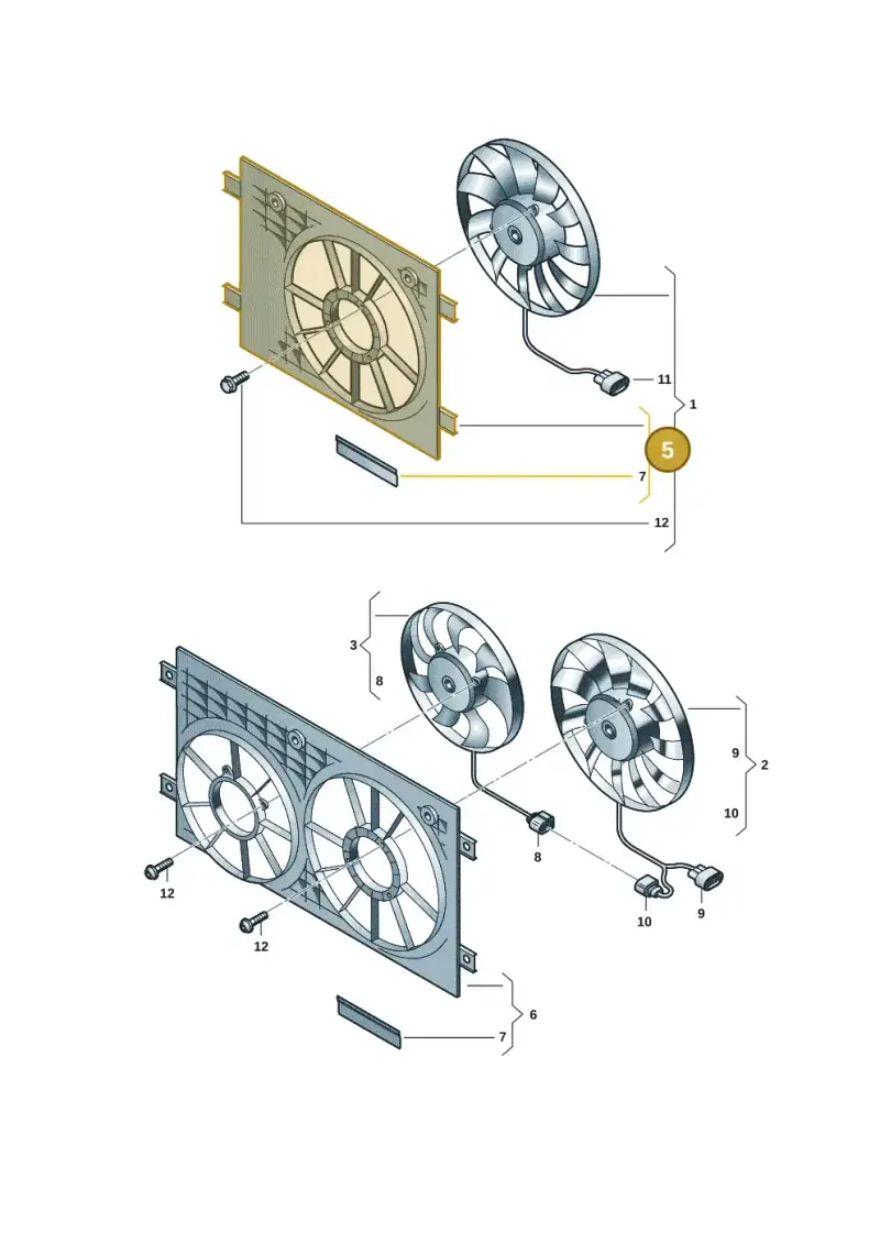5Q0121205AN — Skoda Kodiaq (2024-) diagram 57x959130, position 5