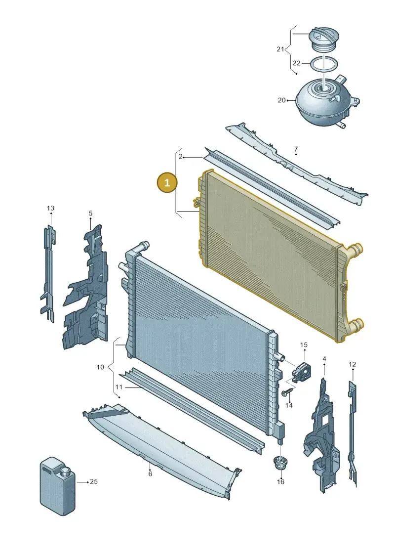 5Q0121251EM — Skoda Octavia (2017-2020) diagram 884122080, position 1