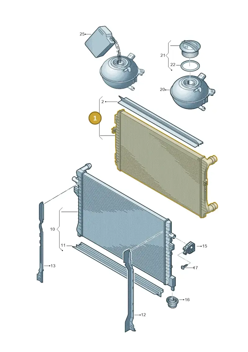 5Q0121251EQ — Skoda Octavia (2012-2017) diagram 745121710, position 1