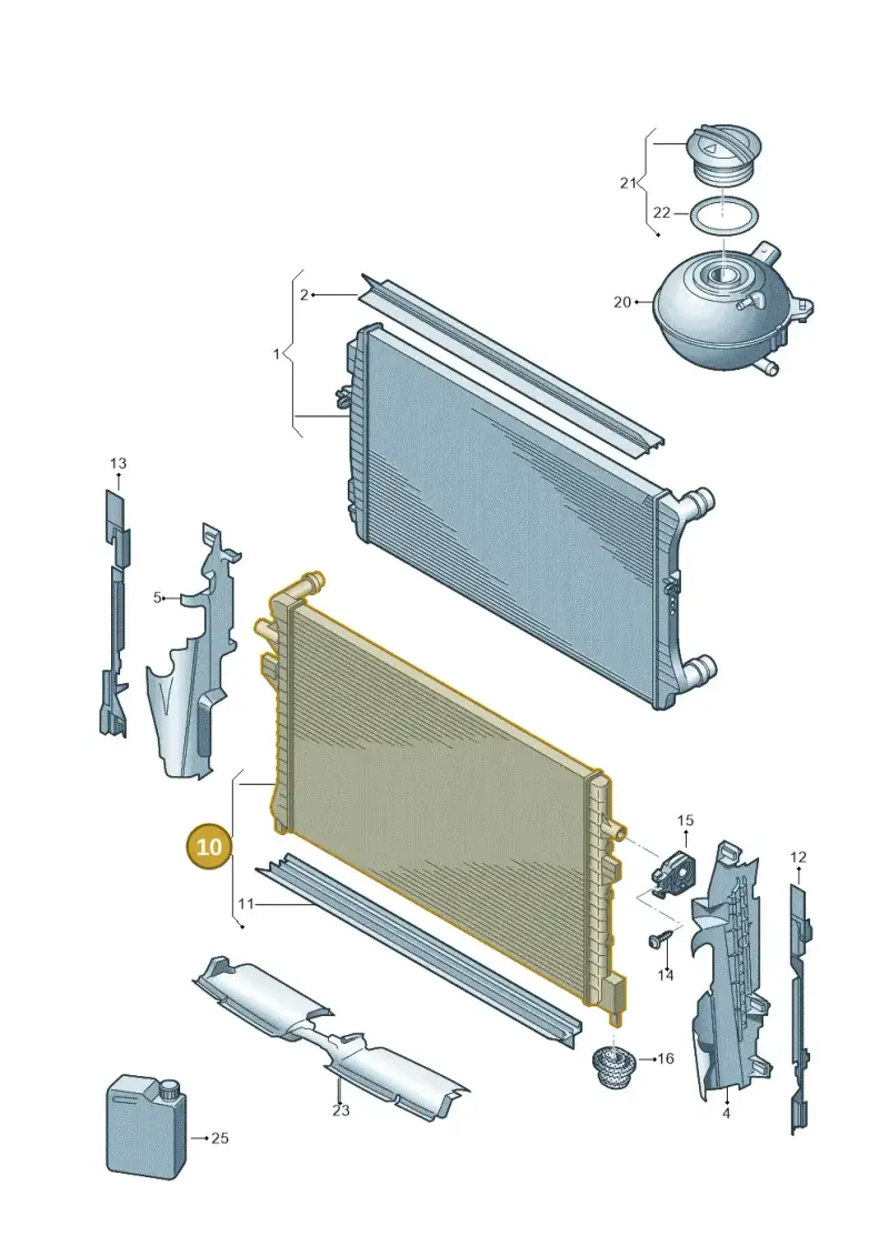 5Q0121251GG — Skoda Superb Combi (2015-2024) diagram 793121700, position 10