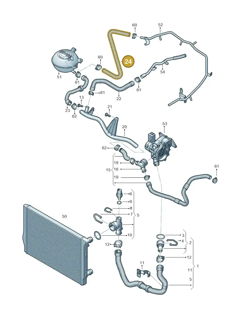 5Q0121447G — Skoda Kodiaq (2018-2022) diagram 763121700, position 24