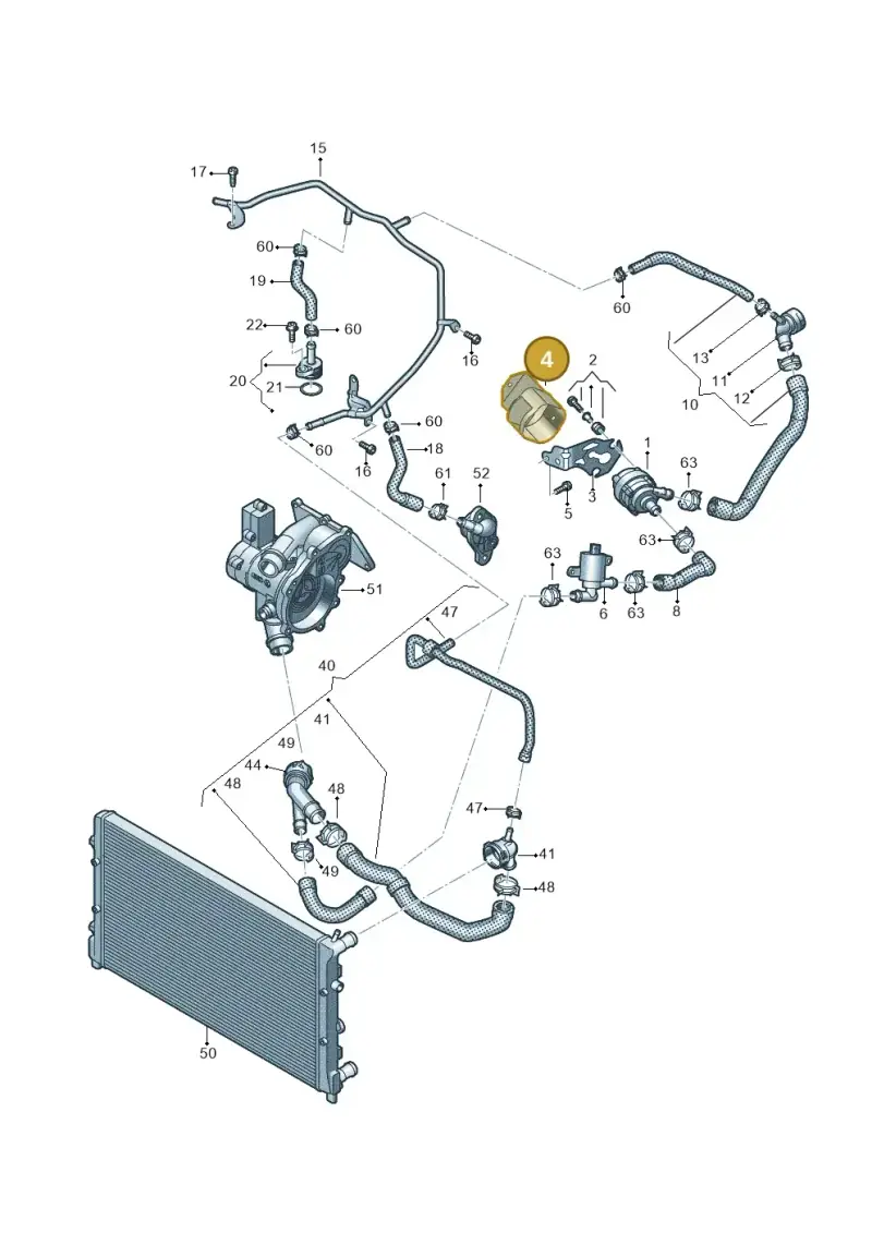 5Q0121653D — Skoda Kodiaq (2018-2022) diagram 869121410, position 4