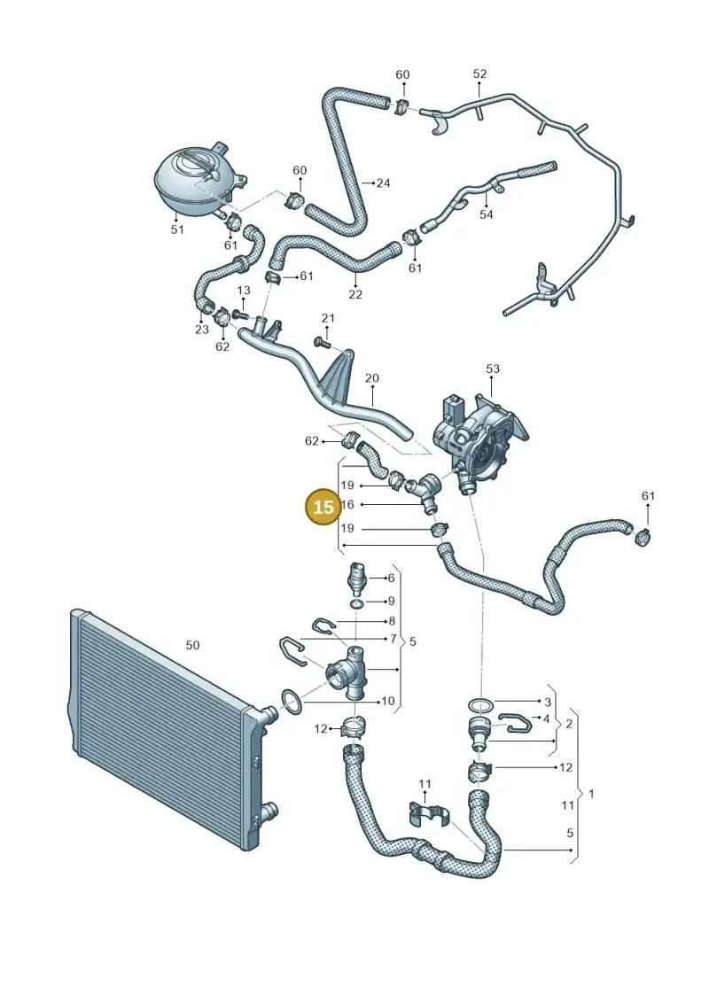 5Q0122058B — Skoda Kodiaq (2018-2022) diagram 763121700, position 15