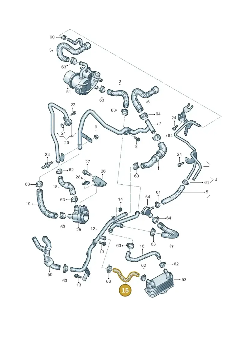 5Q0122058G — Skoda Octavia (2017-2020) diagram 745121590, position 15