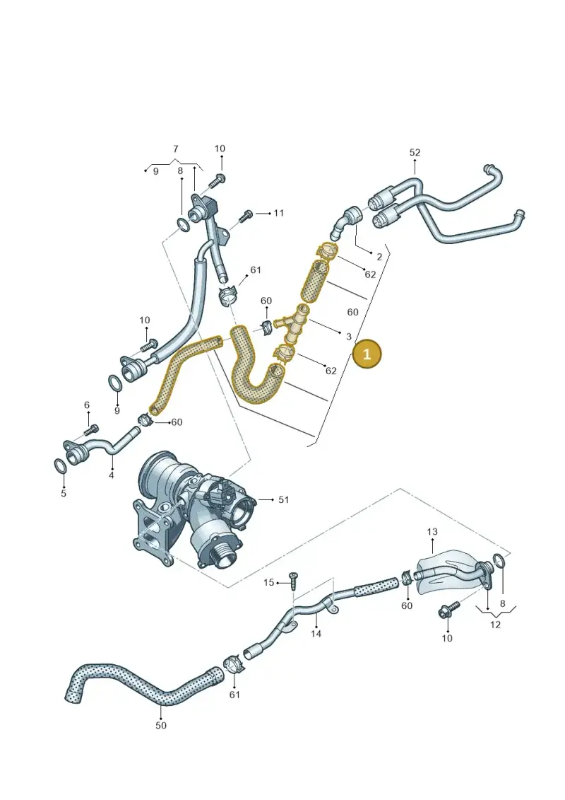 5Q0122073AA — Skoda Octavia (2017-2020) diagram 745121270, position 1