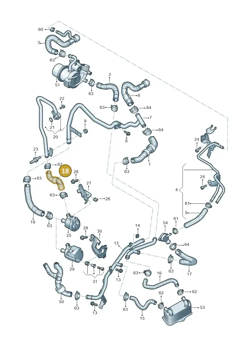 5Q0122073H — Skoda Kodiaq (2018-2022) diagram 793121370, position 18