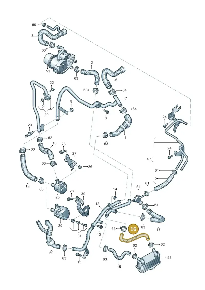 5Q0122096E — Skoda Karoq (2017-2022) diagram 793121370, position 16