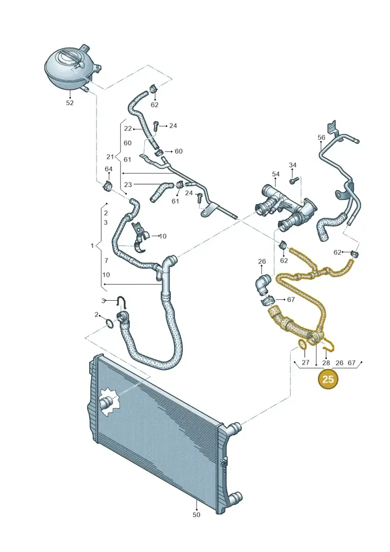 5Q0122101CM — Skoda Karoq (2017-2022) diagram 793121440, position 25