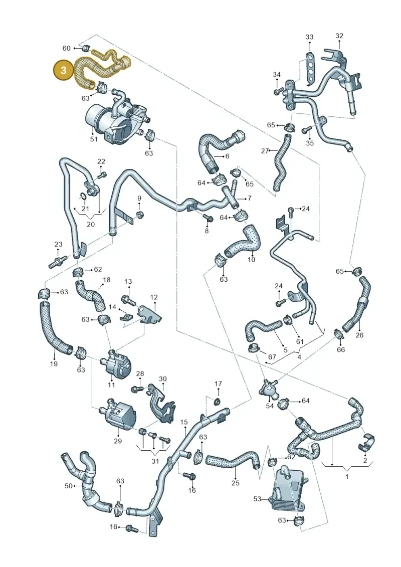 5Q0122157DA — Skoda Karoq (2017-2022) diagram 803121680, position 3
