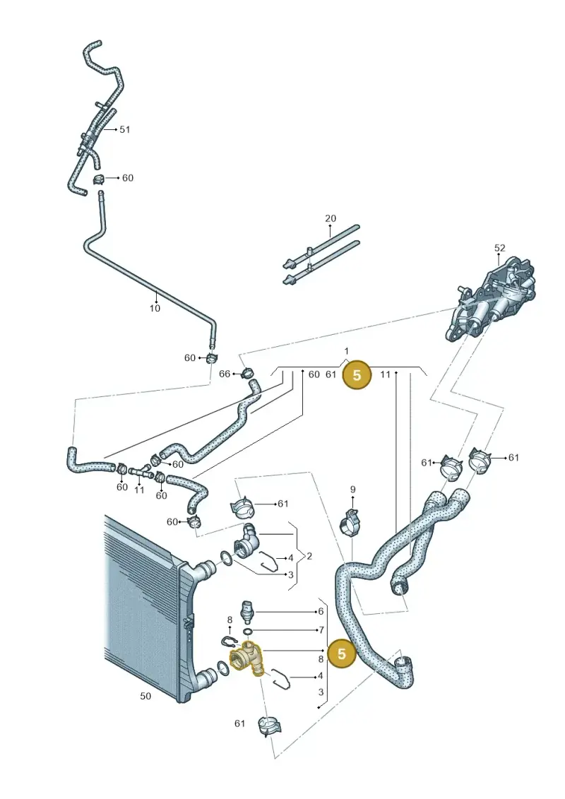5Q0122291BQ — Skoda Kodiaq (2024-) diagram 884122510, position 5