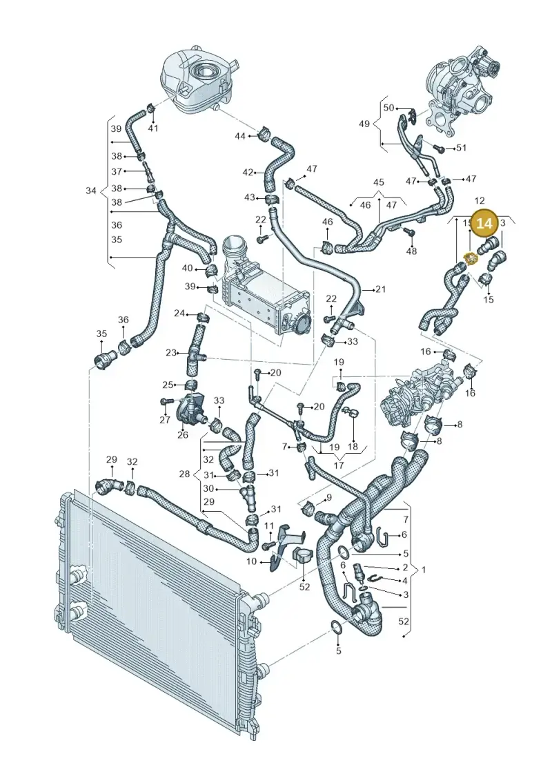 5Q0122291EB — Skoda Fabia (2021-) diagram 837121170, position 14