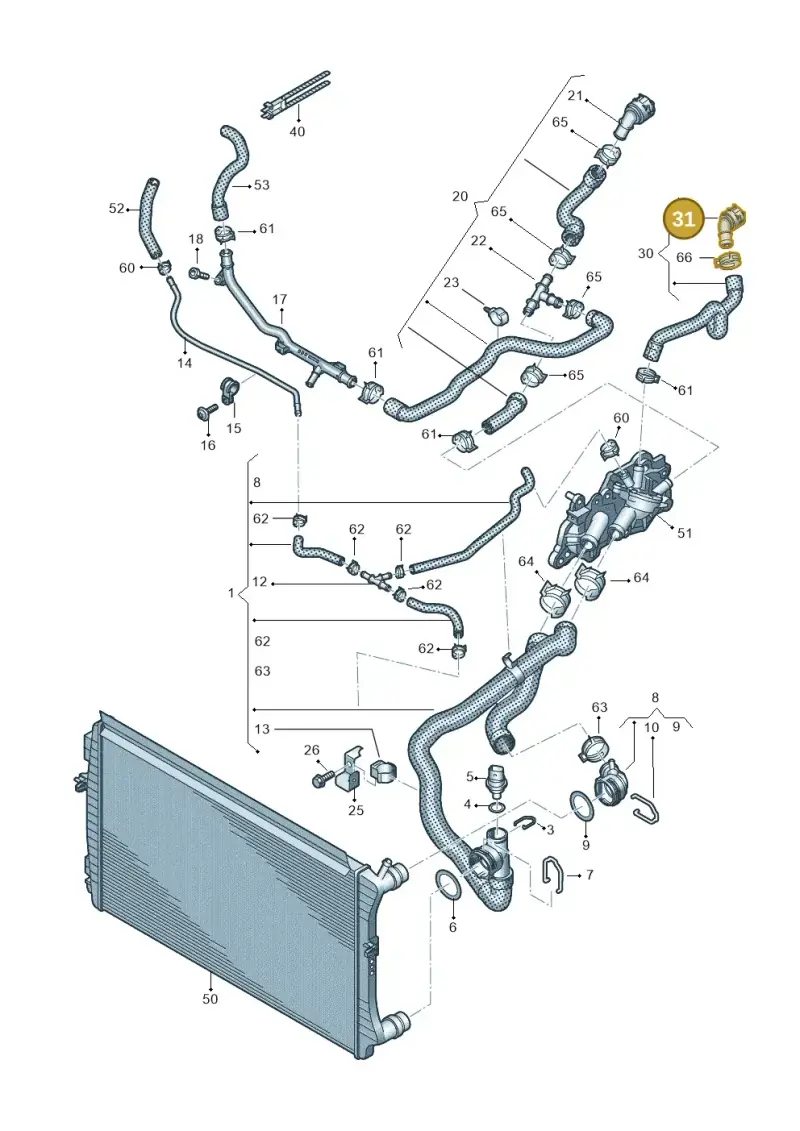 5Q0122291S — Skoda Kamiq (2019-) diagram 837121010, position 31