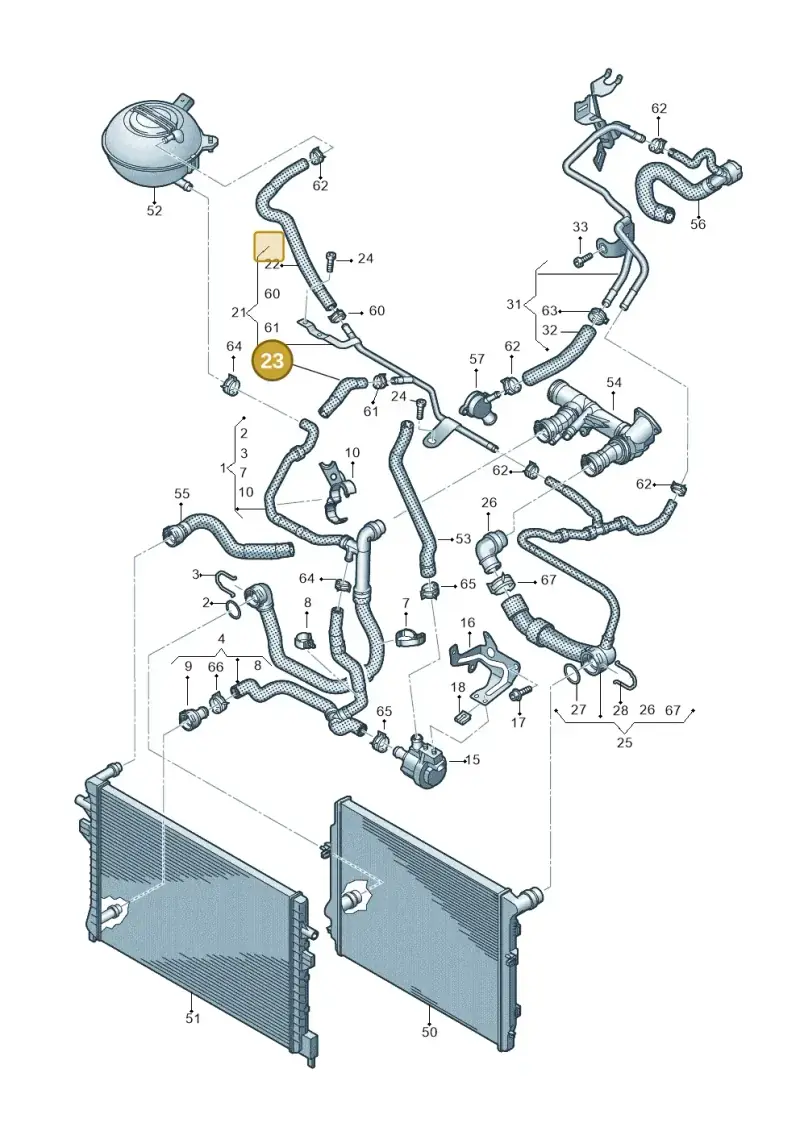 5Q0122449C — Skoda Kodiaq (2024-) diagram 884121790, position 23
