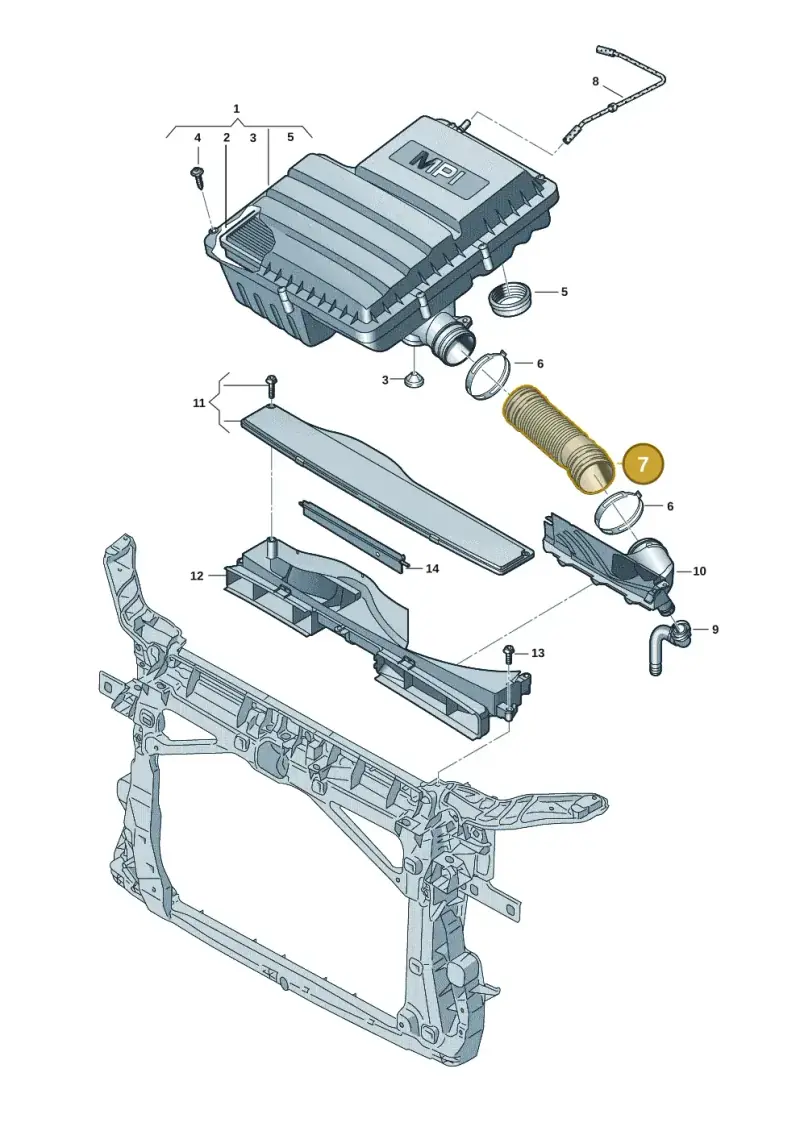 5Q0129618D — Skoda Octavia (2019-2024) diagram 5h0129060, position 7