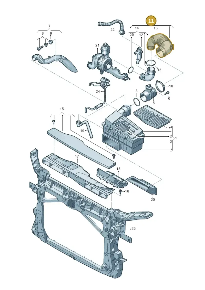 5Q0129654E — Skoda Karoq (2017-2022) diagram 746129400, position 11
