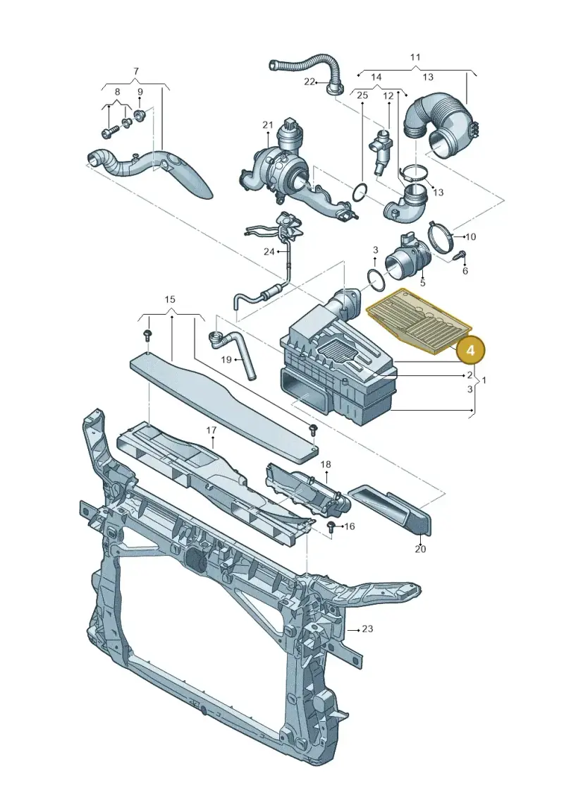 5Q0129668C — Skoda Karoq (2017-2022) diagram 746129400, position 4