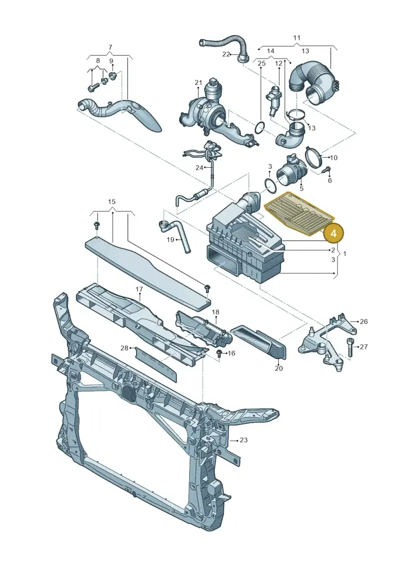5Q0129668C — Skoda Kodiaq (2018-2022) diagram 793129400, position 4