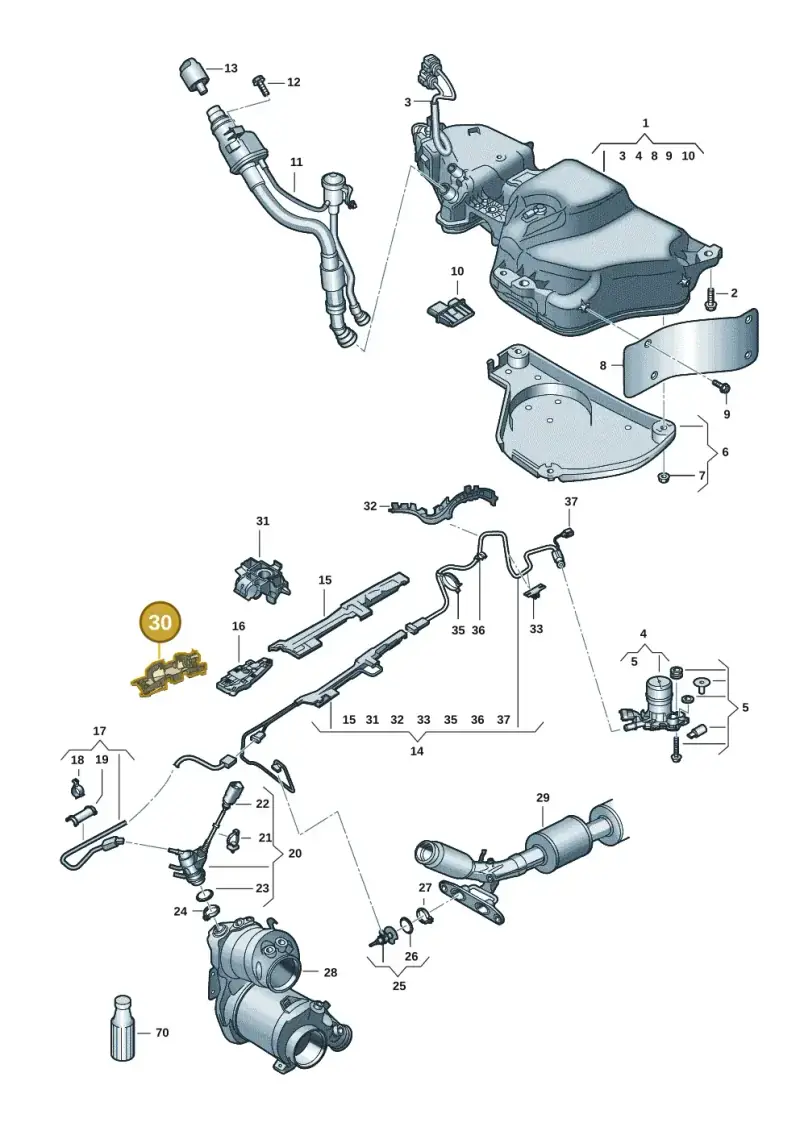 5Q0131327S — Skoda Karoq (2017-2022) diagram 834201125, position 30