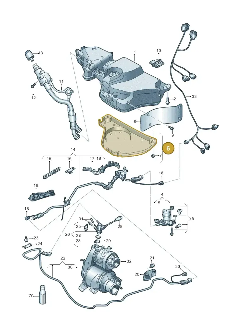 5Q0131331B — Skoda Karoq (2017-2022) diagram 834201100, position 6
