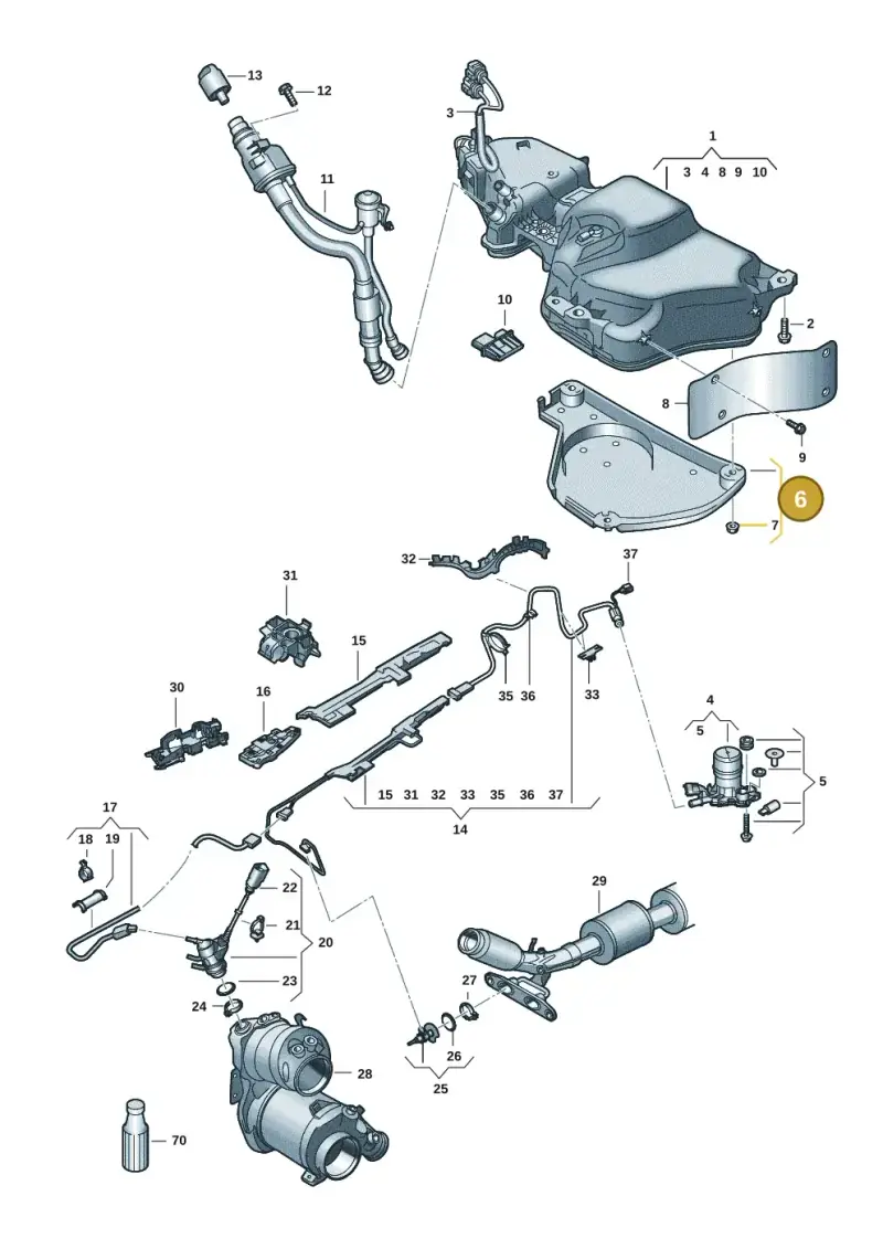 5Q0131331B — Skoda Karoq (2017-2022) diagram 834201125, position 6