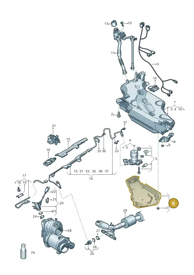 5Q0131331C — Skoda Karoq (2017-2022) diagram 834201120, position 6