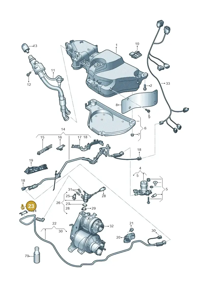 5Q0131645B — Skoda Karoq (2017-2022) diagram 834201100, position 23