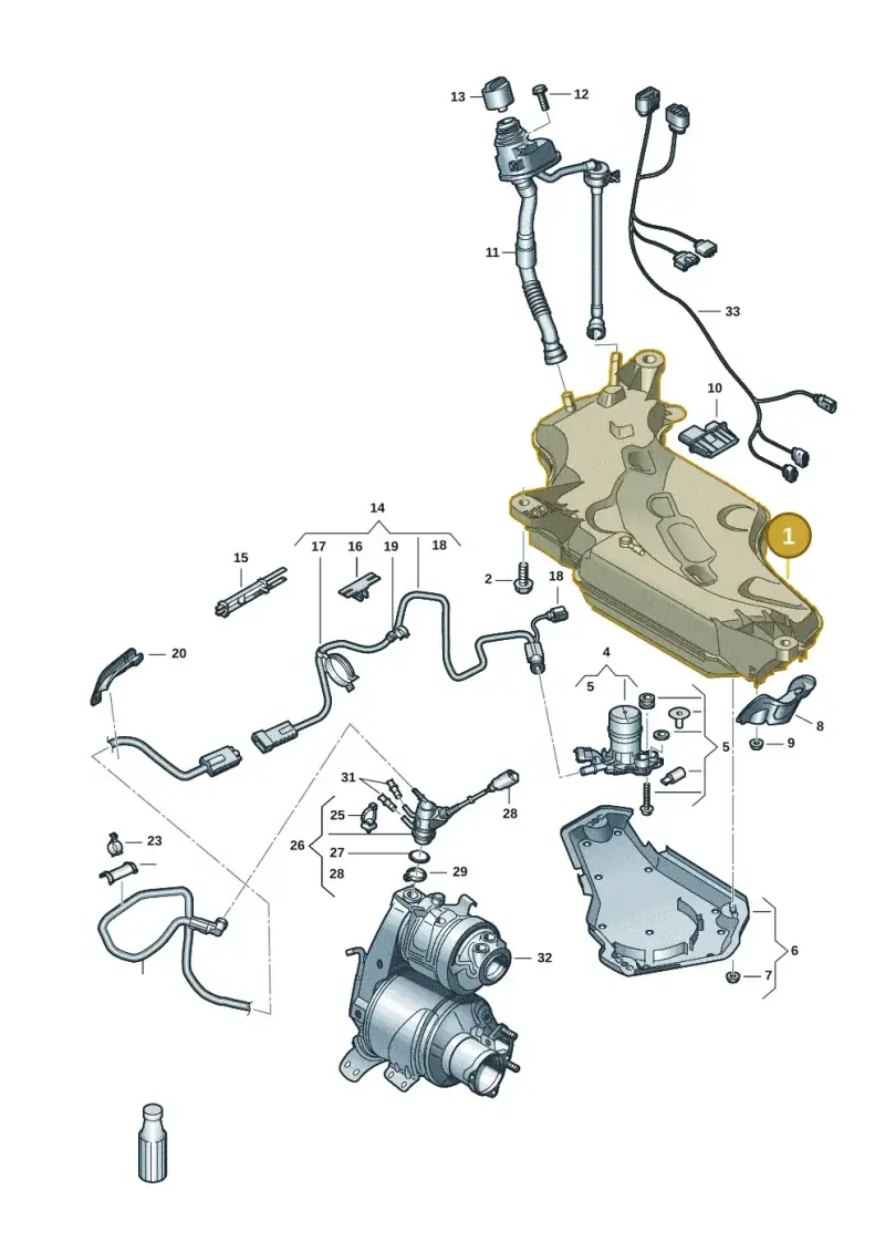 5Q0131877R — Skoda Karoq (2017-2022) diagram 834201105, position 1