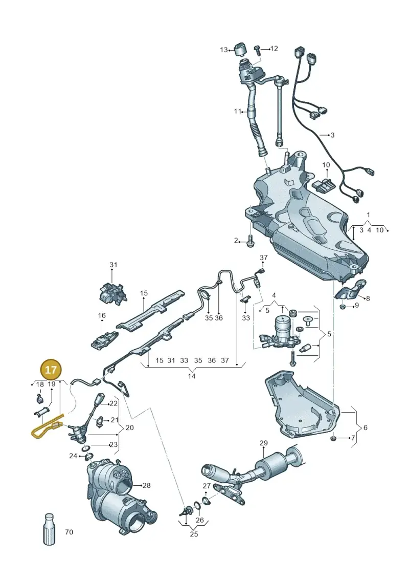 5Q0131960 — Skoda Karoq (2017-2022) diagram 834201120, position 17