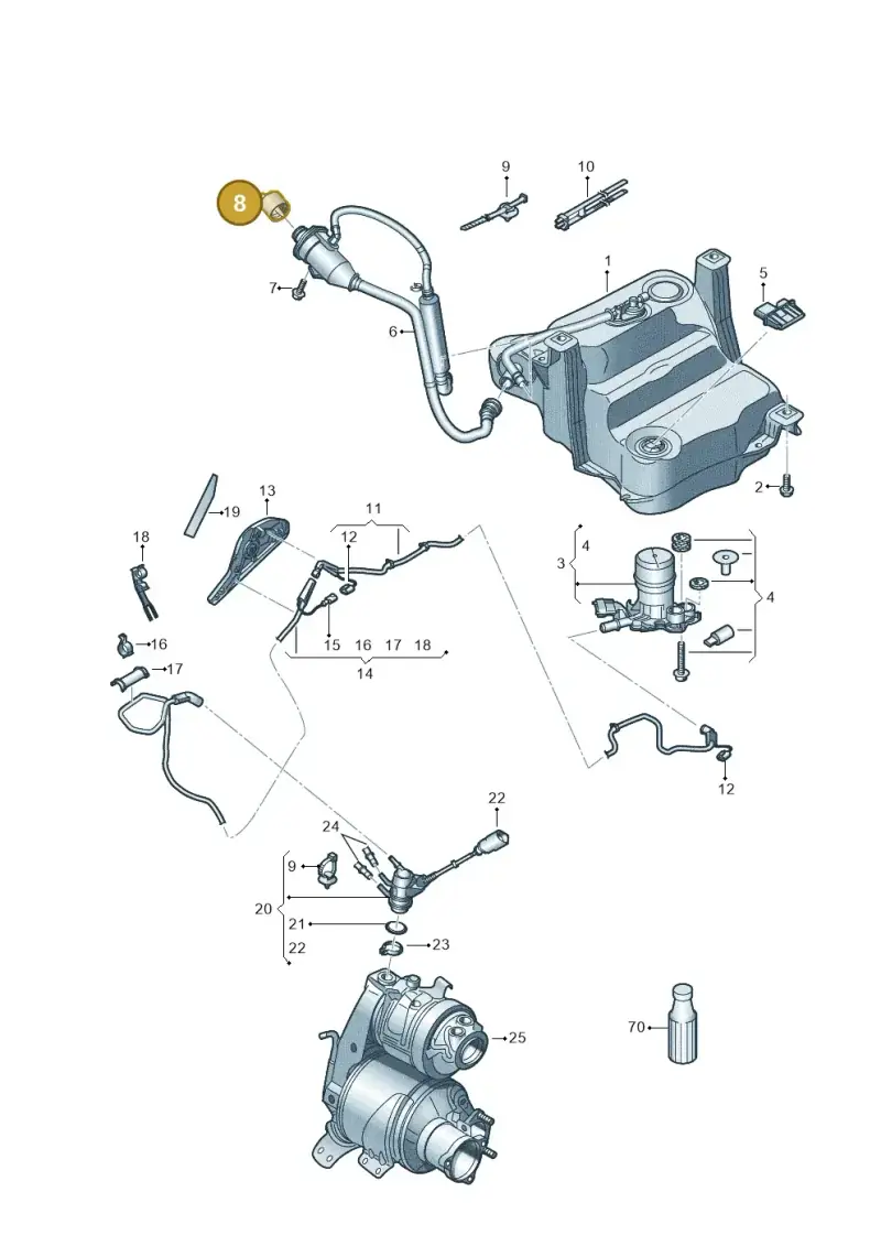 5Q0131980 — Skoda Superb Combi (2015-2024) diagram 793253560, position 8