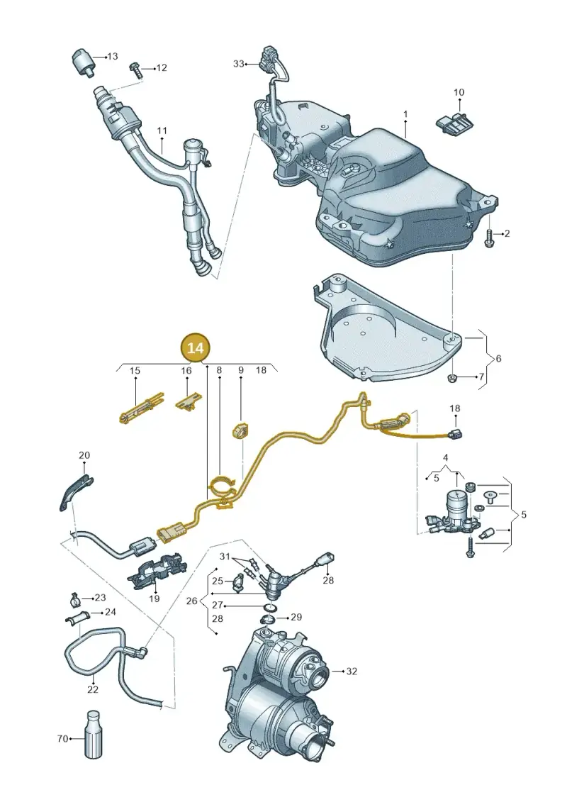 5Q0131983N — Skoda Octavia (2017-2020) diagram 805253100, position 14