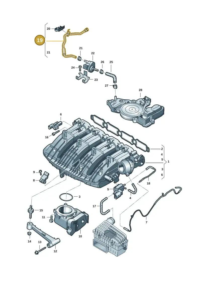 5Q0133366K — Skoda Kodiaq (2024-) diagram 5h0133070, position 19