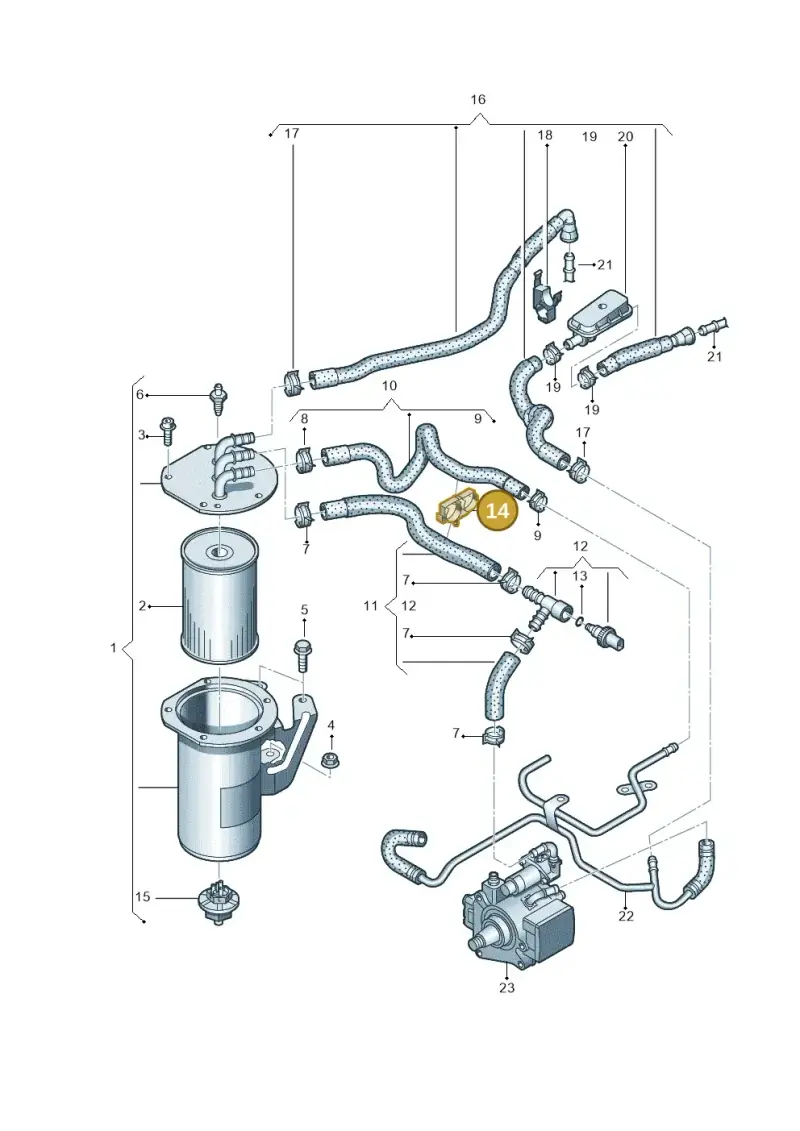 5Q0133687K — Skoda Kodiaq (2018-2022) diagram 884127100, position 14